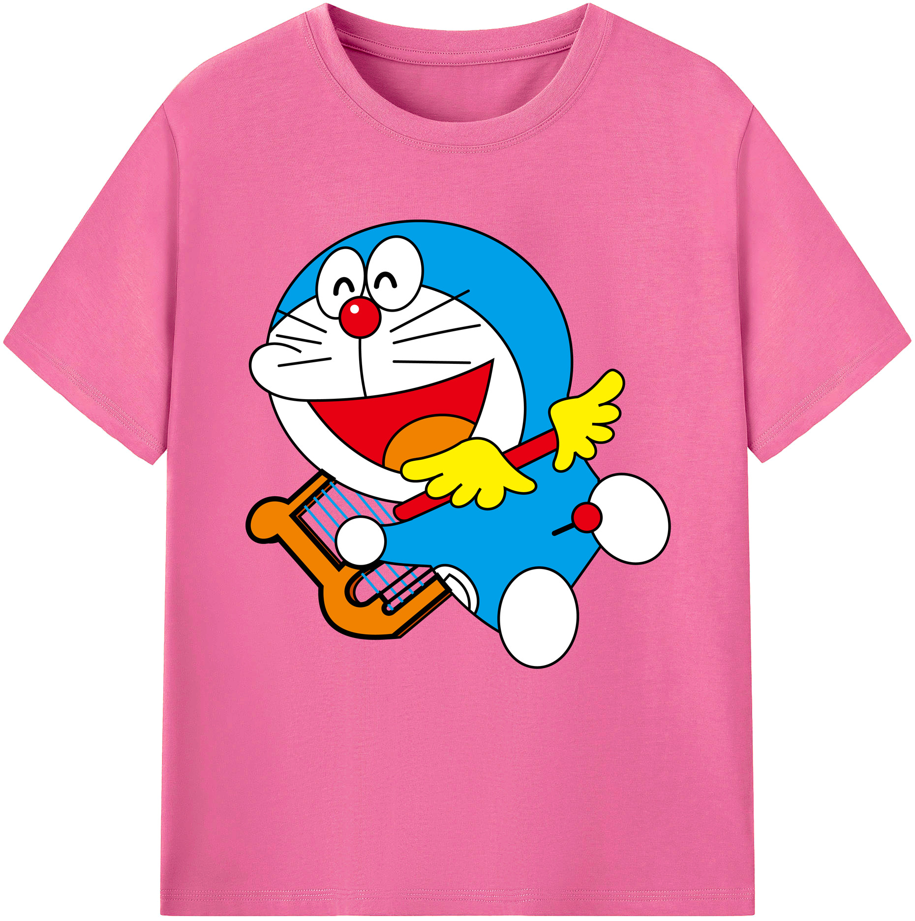 （画像用） ドラえもん Doraemon レディースカジュアルプリントTシャツ（綿100％）